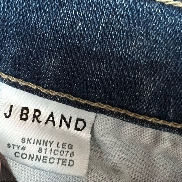 J. BRAND Premium Stretch Denim Medium Wash Ankle Crop Leggings Skinny Jeans 27 - Picture 6 of 7